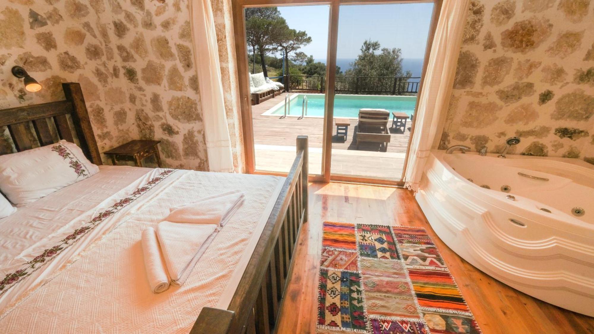 Likya House - Deniz Ve Doga Manzarali, Havuzlu Villa Patara Exterior foto