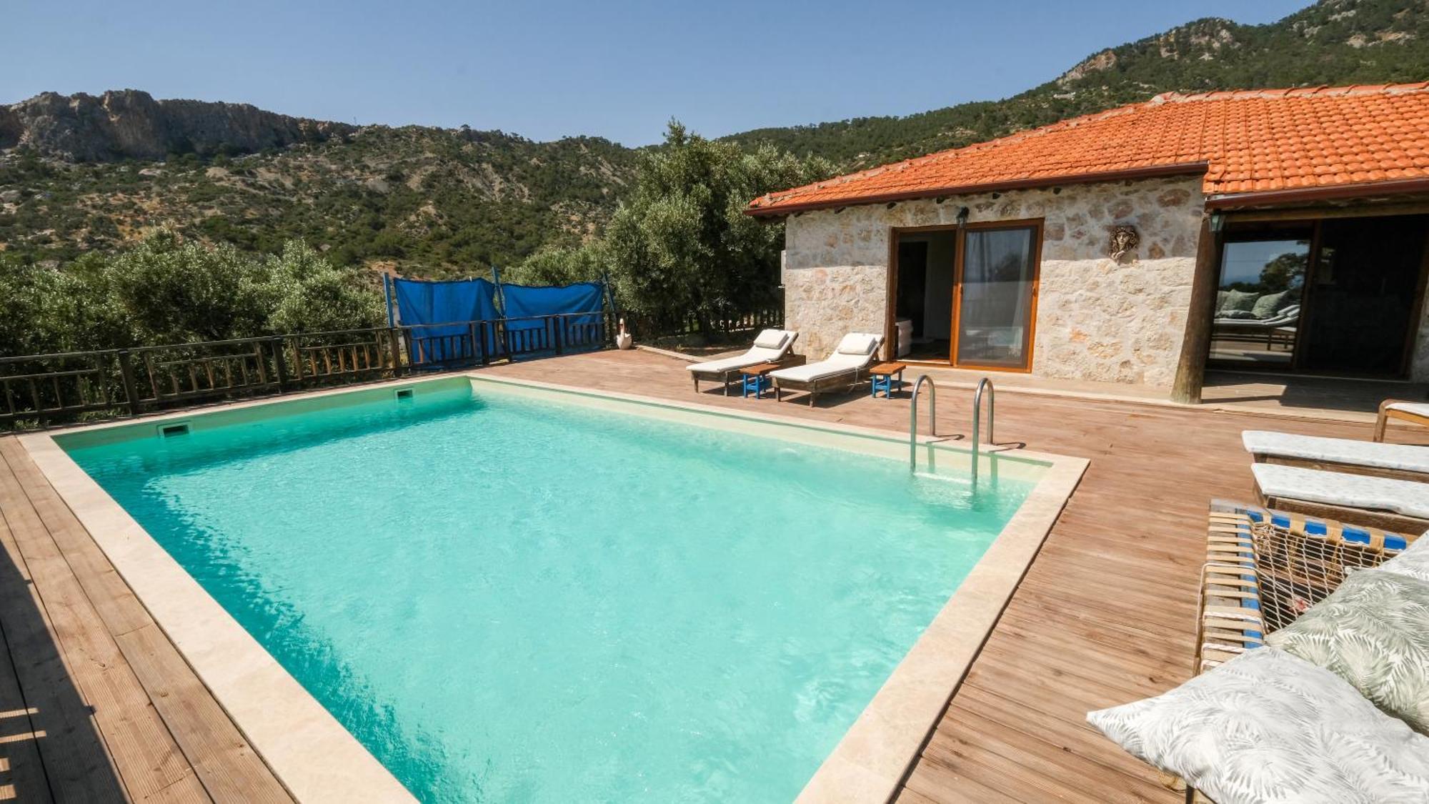 Likya House - Deniz Ve Doga Manzarali, Havuzlu Villa Patara Exterior foto